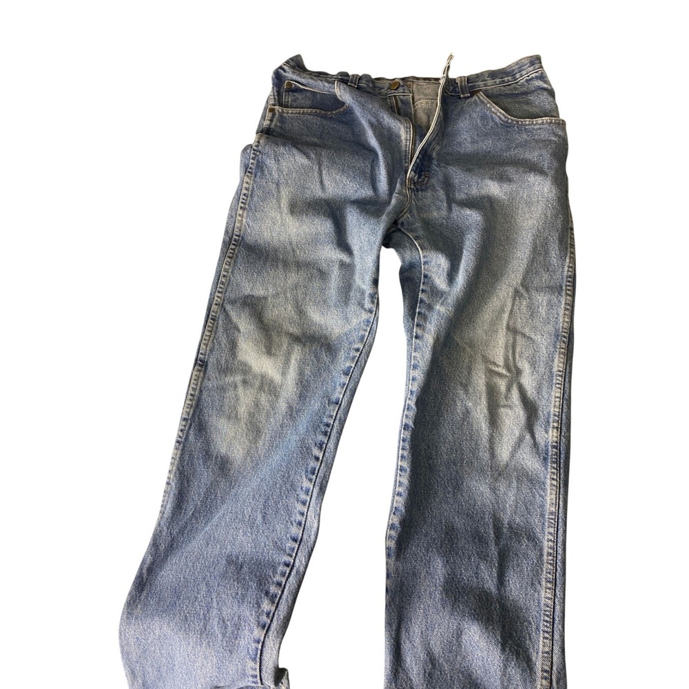 Vintage Light Wash High Waist Straight Leg Jeans Womens 32x29 Denim